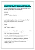 NSG 3100 EXAM 2 &vert; QUESTIONS AND ANSWERS &vert; 2026&NewLine;UPDATE &vert; 100&percnt; VERIFIED &vert; WITH COMPLETE SOLUTIONS