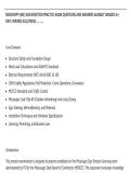 MISSISSIPPI &lpar;MS&rpar; SIGN ERECTION PRACTICE EXAM QUESTIONS AND ANSWERS ALREADY GRADED A&plus;&vert;&NewLine;100&percnt; VERIFIED SOLUTIONS&hellip;&hellip;&hellip;&period;&period;&period;
