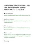 HEALTHSTREAM TELEMETRY VERSION 3 2026&NewLine;FINAL REVIEW QUESTIONS ANSWERS&NewLine;BUNDLED PRACTICE COLLECTION&NewLine;