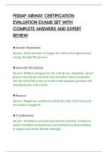 FISDAP AIRWAY CERTIFICATION&NewLine;EVALUATION EXAMS SET WITH&NewLine;COMPLETE ANSWERS AND EXPERT&NewLine;REVIEW