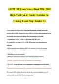 ABFM ITE Exam Master Bank 2026 &vert; 500&plus;&NewLine;High-Yield Q&A &vert; Family Medicine In-&NewLine;Training Exam Prep &vert; Graded A&plus;