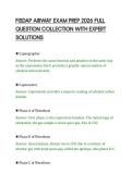 FISDAP AIRWAY EXAM PREP 2026 FULL&NewLine;QUESTION COLLECTION WITH EXPERT&NewLine;SOLUTIONS&NewLine;