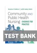 TEST BANK FOR Community and Public Health Nursing&colon; Evidence for Practice 4th Edition by DeMarco & Walsh ISBN&colon;9781975196554 COMPLETE GUIDE ALL CHAPTERS COVERED 100&percnt; VERIFIED A&plus; GRADE ASSURED&excl;&excl;&excl;&excl;&excl; NEW LATEST UPDATE&excl;&excl;&excl;&excl;&excl;