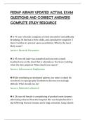 FISDAP AIRWAY UPDATED ACTUAL EXAM&NewLine;QUESTIONS AND CORRECT ANSWERS&NewLine;COMPLETE STUDY RESOURCE&NewLine;