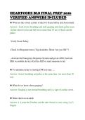 HEARTCODE BLS FINAL PREP 2026&NewLine;VERIFIED ANSWERS INCLUDED&NewLine;