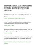 FISDAP EMT MEDICAL EXAM 3 ACTUAL EXAM&NewLine;PAPER 2026 QUESTIONS WITH ANSWERS&NewLine;GRADED A&plus;