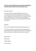 Cltm exam newest 2026-2027 actual exam test bank certification for long term monitoring exam 