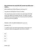 Nihss healthstream test actual 2026-2027 questions and 100- correct answers