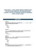 DBIA EXAM 1&comma; 2 AND 3 BANK NEWEST VERSION 2026&NewLine;ACTUAL EXAM COMPLETE 400 QUESTIONS AND&NewLine;CORRECT DETAILED ANSWERS &lpar;VERIFIED ANSWERS&rpar;&NewLine;WITH A STUDY GUIDE&period;