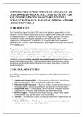 CERTIFIED PEER SUPPORT SPECIALIST &lpar;CPSS&rpar; EXAM &ndash; 150 &NewLine;QUESTIONS & ANSWERS ACTUAL EXAM &lbrack;QUESTION 1-200&rsqb; &NewLine;AND ANSWERS UPDATED 2026&sol;2027 &vert; 100&percnt; VERIFIED &vert; &NewLine;DETAILED RATIONALES &ndash; PASS GUARANTEED A&plus; GRADED &NewLine;&vert; INSTANT DOWNLOAD 