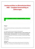 Interieurarchitect en Binnenhuisarchitect &NewLine;HBO - Complete Samenvatting en &NewLine;Oefenvragen