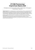 ATI CMS Pharmacology Original Exam Mastery 2026