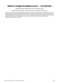 Brodys Human Pharmacology 6th edition TEST BANK