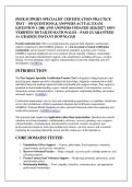 PEER SUPPORT SPECIALIST CERTIFICATION PRACTICE &NewLine;TEST &ndash; 150 QUESTIONS & ANSWERS ACTUAL EXAM &NewLine;&lbrack;QUESTION 1-200&rsqb; AND ANSWERS UPDATED 2026&sol;2027 &vert; 100&percnt; &NewLine;VERIFIED &vert; DETAILED RATIONALES &ndash; PASS GUARANTEED &NewLine;A&plus; GRADED &vert; INSTANT DOWNLOAD 