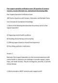 Peer support specialist certification exam 150 questions & answers recovery&comma; trauma-informed care&comma;