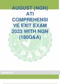 ATI Comprehensive Exit Exam 2023 with NGN&colon; 180 Practice Questions & Answers for Nursing Students