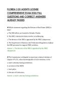 FLORIDA 2-20 AGENTS LICENSE&NewLine;COMPREHENSIVE EXAM 2026 FULL&NewLine;QUESTIONS AND CORRECT ANSWERS&NewLine;ALREADY PASSED&NewLine;