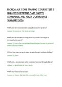 FLORIDA ALF CORE TRAINING COURSE TEST 3&NewLine;HIGH-YIELD RESIDENT CARE&comma; SAFETY&NewLine;STANDARDS&comma; AND AHCA COMPLIANCE&NewLine;SUMMARY 2026&NewLine;
