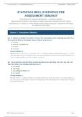 BEC1 Statistics Pre-Assessment 2026&sol;2027 &vert; Verified Q&A &vert; Pass Guaranteed - A&plus; Graded&NewLine;&NewLine;