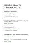 FLORIDA CIVIC LITERACY TEST&NewLine;COMPREHENSIVE STUDY GUIDE&NewLine;