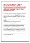 NR 546 PSYCHOPHARMACOLOGY FOR THE &NewLine;PSYCHIATRIC-MENTAL HEALTH NURSE &NewLine;PRACTITIONER EXAM QUESTIONS AND ANSWERS &vert; &NewLine;VERIFIED AND WELL DETAILED ANSWERS &vert; PLUS &NewLine;RATIONALES &vert; DOWNLOAD AND PASS &vert; LATEST &NewLine;EXAM UPDATE 2026&sol;2027 