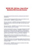 MCOM 1300 - Bill Dean - Exam 4&sol;Final Questions With Accurate Answers