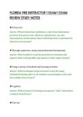 FLORIDA FIRE INSTRUCTOR 1 EXAM 1 EXAM&NewLine;REVIEW STUDY NOTES&NewLine;