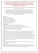 Certified Ophthalmic Assistant &lpar;COA&rpar; Exam Prep 2026&sol;2027&colon; 200 Q&A with Rationales &vert; Latest Guidelines