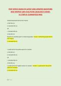 POST OFFICE EXAM 474 LATEST 2026 UPDATED QUESTIONS &NewLine;AND VERIFIED 100&percnt; SOLUTIONS &lpar;2026&sol;2027&rpar; GRADE&colon; &NewLine;A&plus;&vert;STATUS&colon; GUARANTEED PASS 