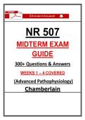 NR 507 Midterm Exam  &ndash; Advanced Pathophysiology &lpar;2026&sol;2027&rpar; 300&plus; Actual Questions & Answers &lpar;Chamberlain&rpar; 100&percnt; Guarantee Pass