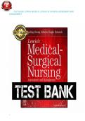 Lewis's Medical-Surgical Nursing&colon; Assessment and Management of Clinical Problems&comma; 11th Edition &ndash; Harding & Kwong &lpar;Complete Test Bank with Answers and Rationales&rpar;