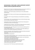 NUR 3066 EXAM 1 STUDY GUIDE &vert; HEALTH ASSESSMENT COMPLETE REVIEW & PRACTICE QUESTIONS 2026&sol;2027