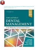 TEST BANK For Little and Falace's Dental Management of the Medically Compromised Patient&comma; 10th Edition by Craig Miller&comma; Verified Chapters 1 - 30&comma; Complete Newest Version