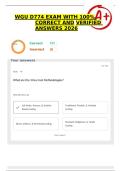 WGU D774 EXAM WITH 100&percnt; CORRECT AND VERIFIED ANSWERS 2026