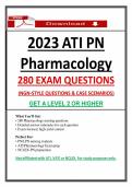 Pass ATI PN Pharmacology 2026 Proctored Exam with 2023 NGN Questions & Case Scenarios &vert; Get A Level 2 or Higher