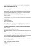 HEALTH ASSESSMENT NR302 EXAM 1 &vert; COMPLETE NURSING STUDY GUIDE & EXAM REVIEW 2026&sol;2027