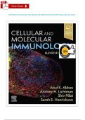 Cellular and Molecular Immunology &lpar;11th Edition&rpar; by Abul K&period; Abbas &ndash; Test Bank &ndash; Chapters 1&ndash;21 Complete Practice Questions with Answers