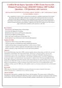 CBIS Exam Success Kit&colon; Ultimate Practice Test 2026&sol;2027 - 170 Verified Q&A with Rationales