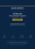 NURS 6512 Final Exam Week 11 2026&sol;2027 &vert; Walden &vert; Advanced Health Assessment &vert; Verified Q&A &vert; Pass Guaranteed&NewLine;&NewLine;