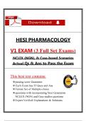 Pass the 2026 HESI RN Pharmacology V1 Exam with 3 Set Exams&comma; NGN Questions & Case Scenarios &lpar;Updated PDF&rpar;
