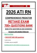 Pass the 2026 ATI RN Comprehensive Predictor Retake Exam with 700&plus; NGN Questions & Case Scenarios&comma; Detailed Rationales &lpar;Updated PDF&rpar;