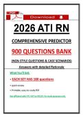 Pass the 2026 ATI RN Comprehensive Predictor 2026 Proctored Exam with 900&plus; NGN Questions & Case Scenarios&comma; Detailed Rationales &lpar;100&percnt; Guarantee Pass&rpar;