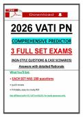 Pass the 2026 VATI PN Comprehensive Predictor Exam with &vert; 3 Full Exams &vert; NGN Questions & Case Scenarios &lpar;Updated PDF&rpar;