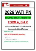 Pass the 2026 VATI PN Comprehensive Predictor Form A&comma; B & C Actual Exam &vert; NGN Questions & Case Scenarios &lpar;Updated PDF&rpar;