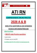 Pass the 2026 ATI RN Comprehensive Online Practice A & B &vert; NGN Questions & Case Scenarios &lpar;Updated PDF&rpar;