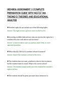 HED4806 ASSIGNMENT 3 COMPLETE&NewLine;PREPARATION GUIDE WITH NG&Utilde; G&Itilde; WA&NewLine;THIONG&rsquo;O THEORIES AND EDUCATIONAL&NewLine;ANALYSIS&NewLine;