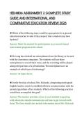 HED4806 ASSIGNMENT 3 COMPLETE STUDY&NewLine;GUIDE AND INTERNATIONAL AND&NewLine;COMPARATIVE EDUCATION REVIEW 2026&NewLine;