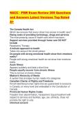 NACC - PSW Exam Review 200 Questions and Answers Latest Versions Top Rated A&plus;&period;