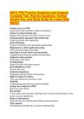 NACC PSW Practice Questions and Answers Complete Test&comma; Practice Questions&comma; Verified Answer Key&comma; and