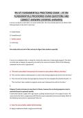 RN ATI Fundamentals Proctored Exam Prep &vert; Practice Questions & Verified Answers with Rationales &vert; Test Bank